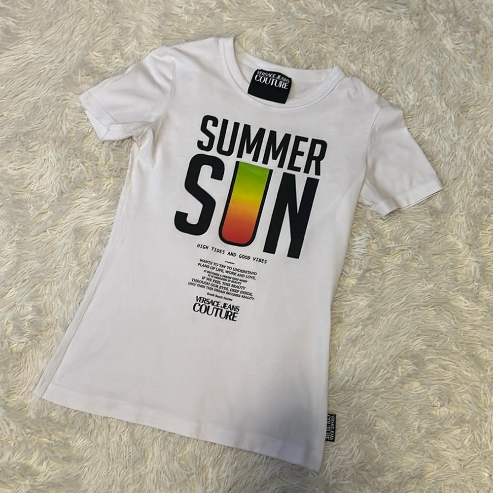 EUC Versace Summer Sun Tee